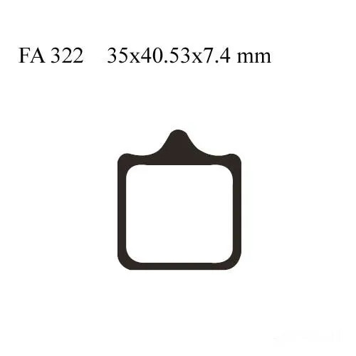 Bremsbelag ebc fa322 - bremsbelag, vorne